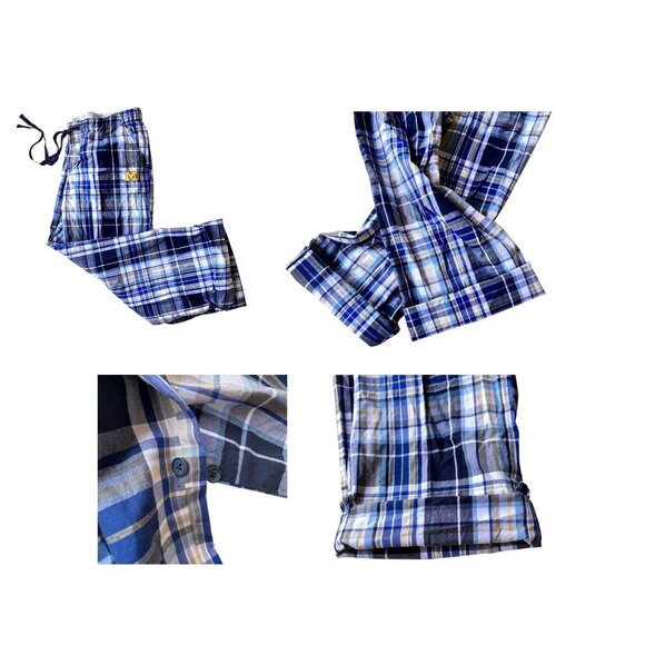 University of Michigan Pajama Pants Sz L Woverines Stripe Logo Convertib… - Picture 11 of 12